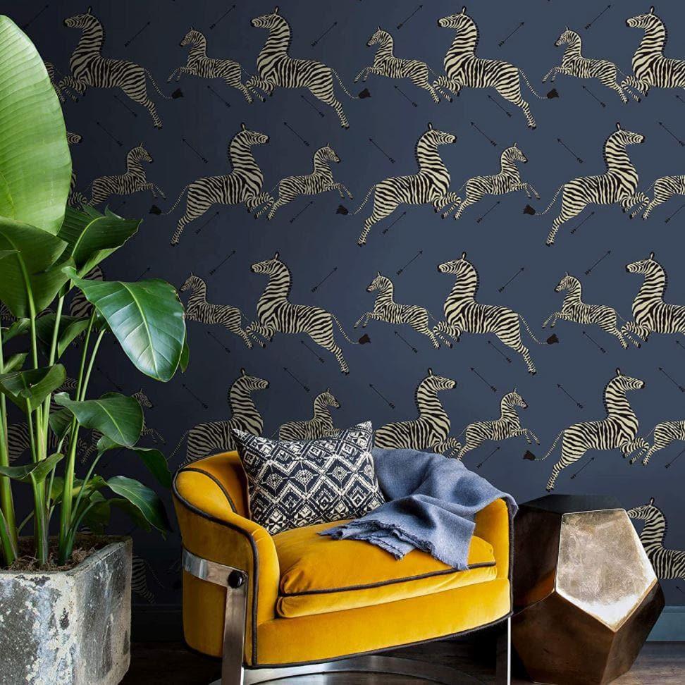 Jumping Zebras Peel and Stick Wallpaper - MAIA HOMES
