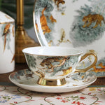 Jungle Leopard and Monkey Bone China