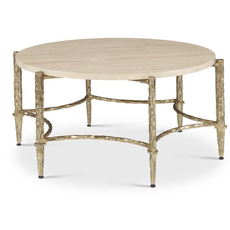 Jupiter Hammered Round Coffee Table - MAIA HOMES