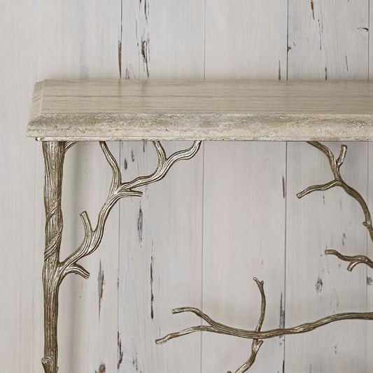 Jupiter Stone Tree Branch Console Table - MAIA HOMES
