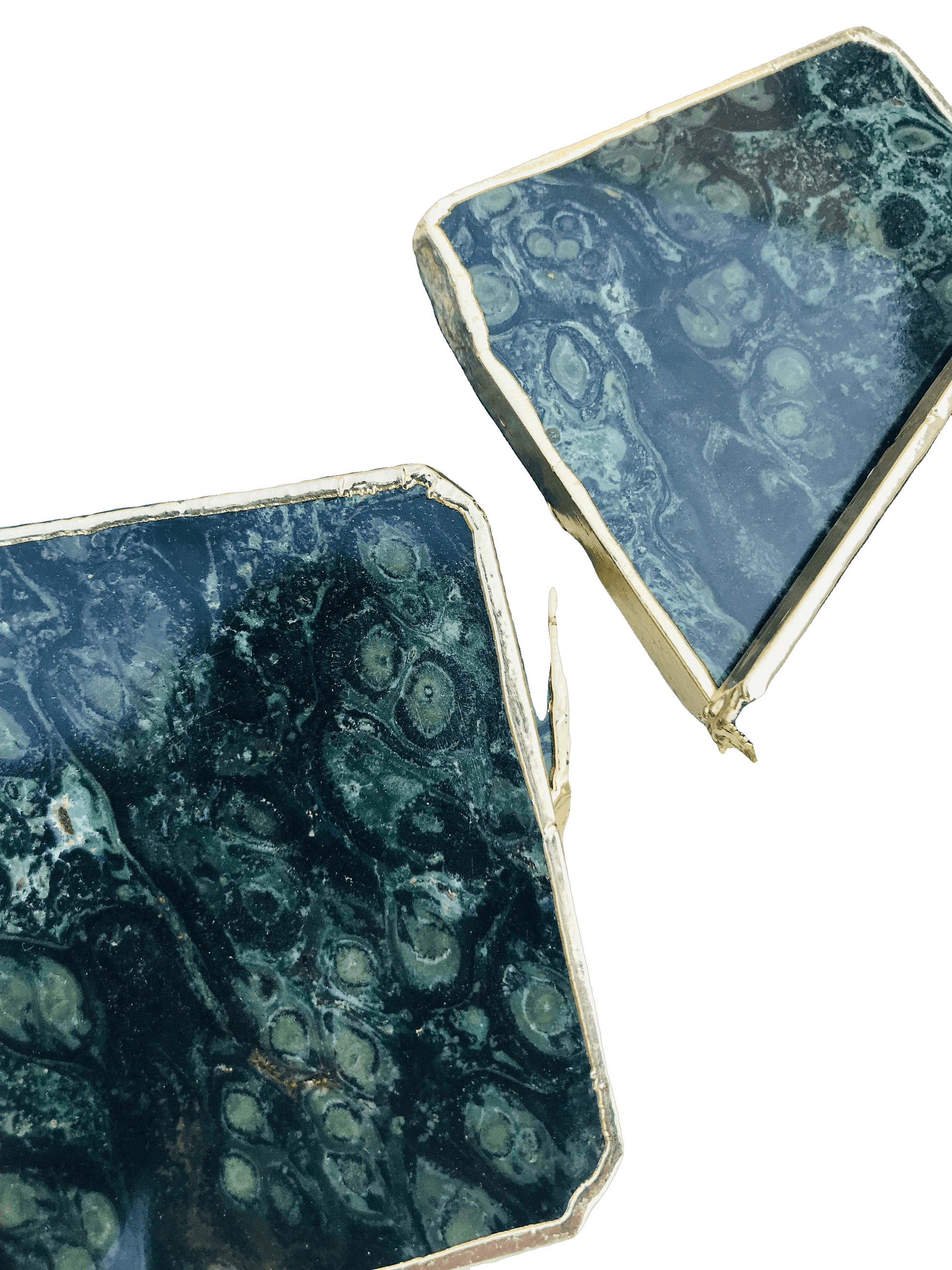 Kambaba Jasper Gemstone Coaster Set of 4 - MAIA HOMES