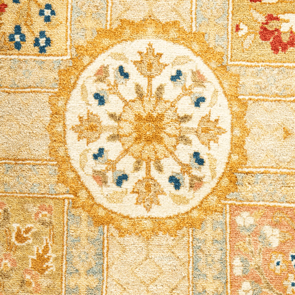 Kasha Flowers of Lives Hand Spun Wool Hand Knotted Area Rug