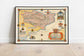 Kent City Map Wall Print| Framed Map Wall Decor - MAIA HOMES