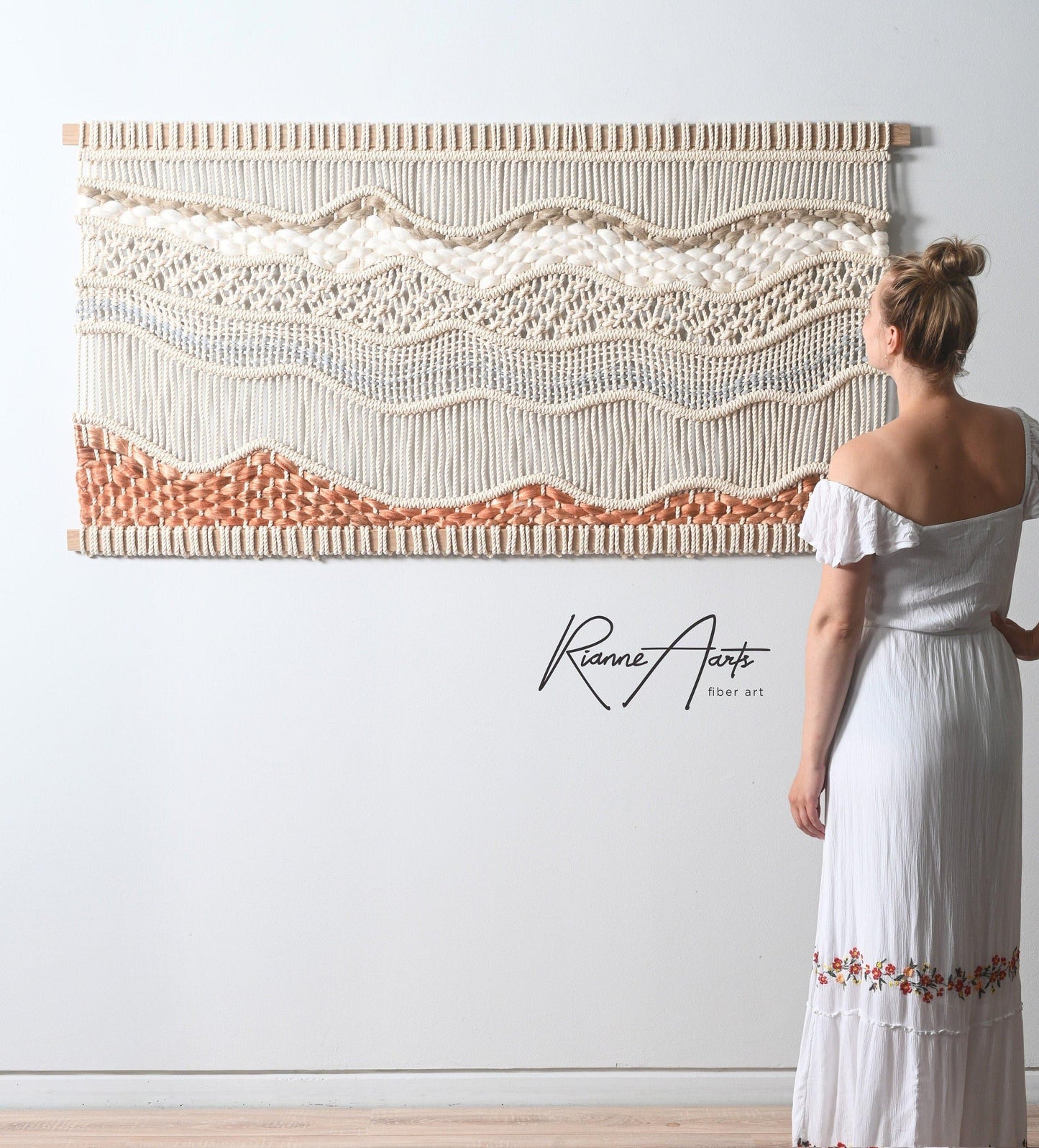 Kim Vegan Handmade Textile Art Wall Macrame Tapestry - MAIA HOMES