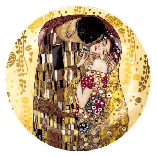 Klimt Kiss Oil Painting Decorative Wall Hanging Plate - MAIA HOMES