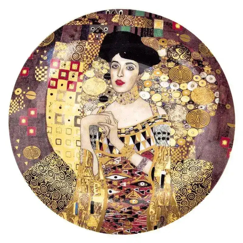 Klimt Kiss Oil Painting Decorative Wall Hanging Plate Avril