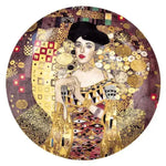 Klimt Kiss Oil Painting Decorative Wall Hanging Plate Avril