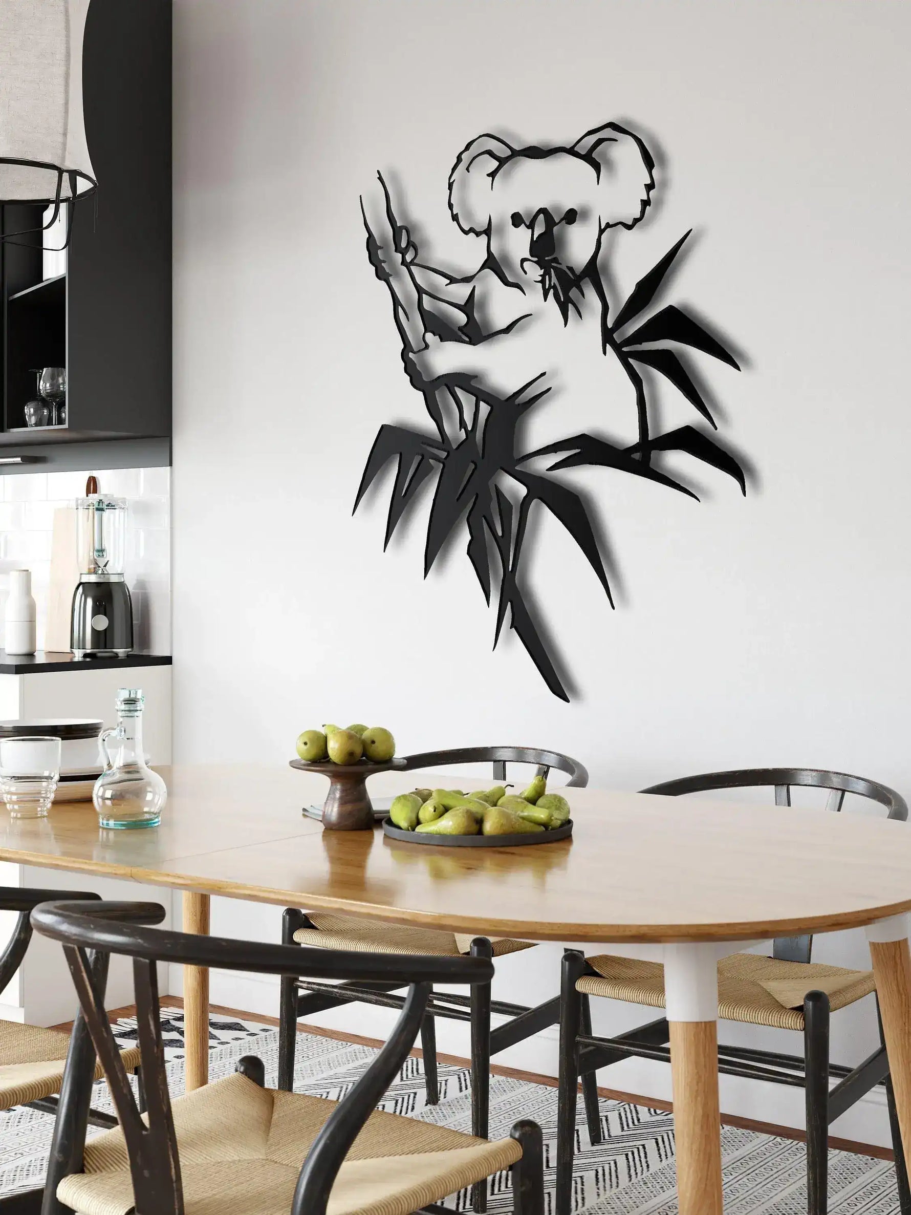 Koala Bear Metal Wall Hanging Decor