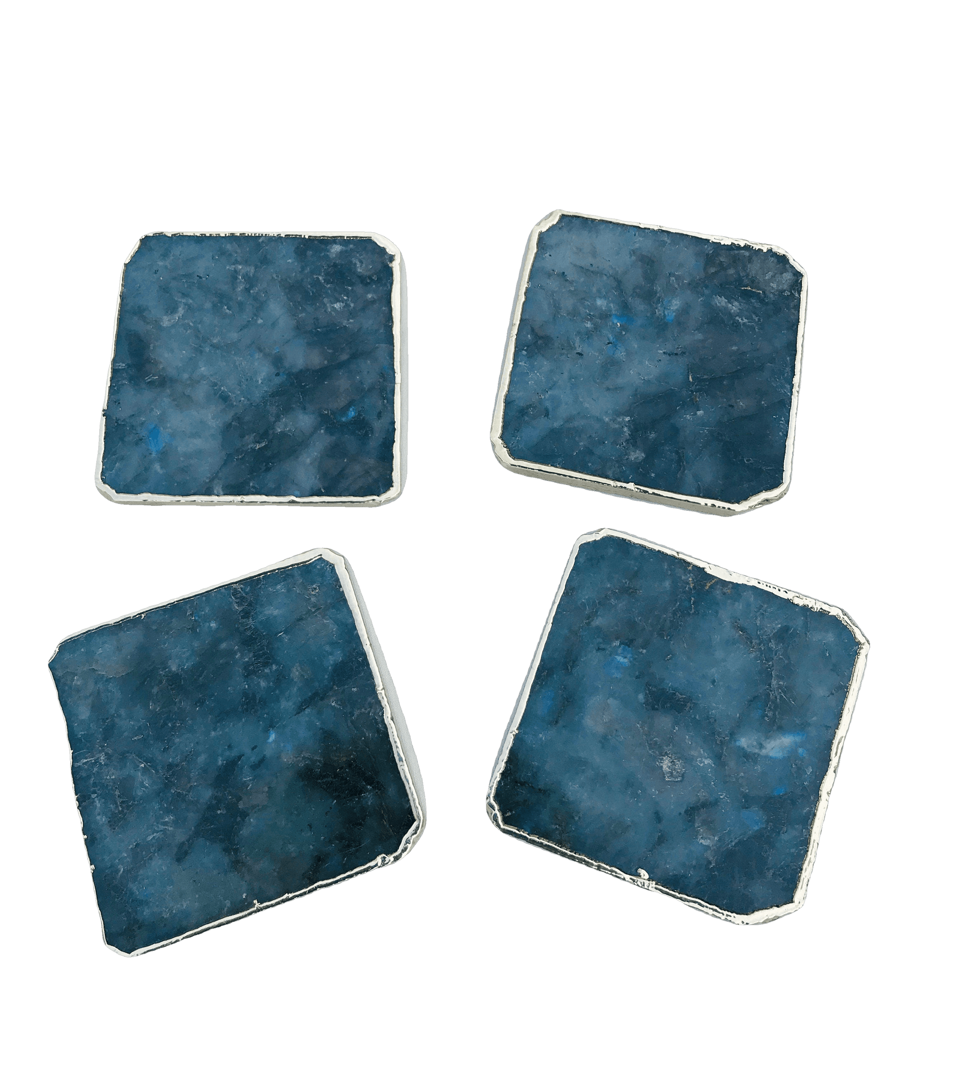 Labradorite Agate Coaster - Set of 4 - MAIA HOMES
