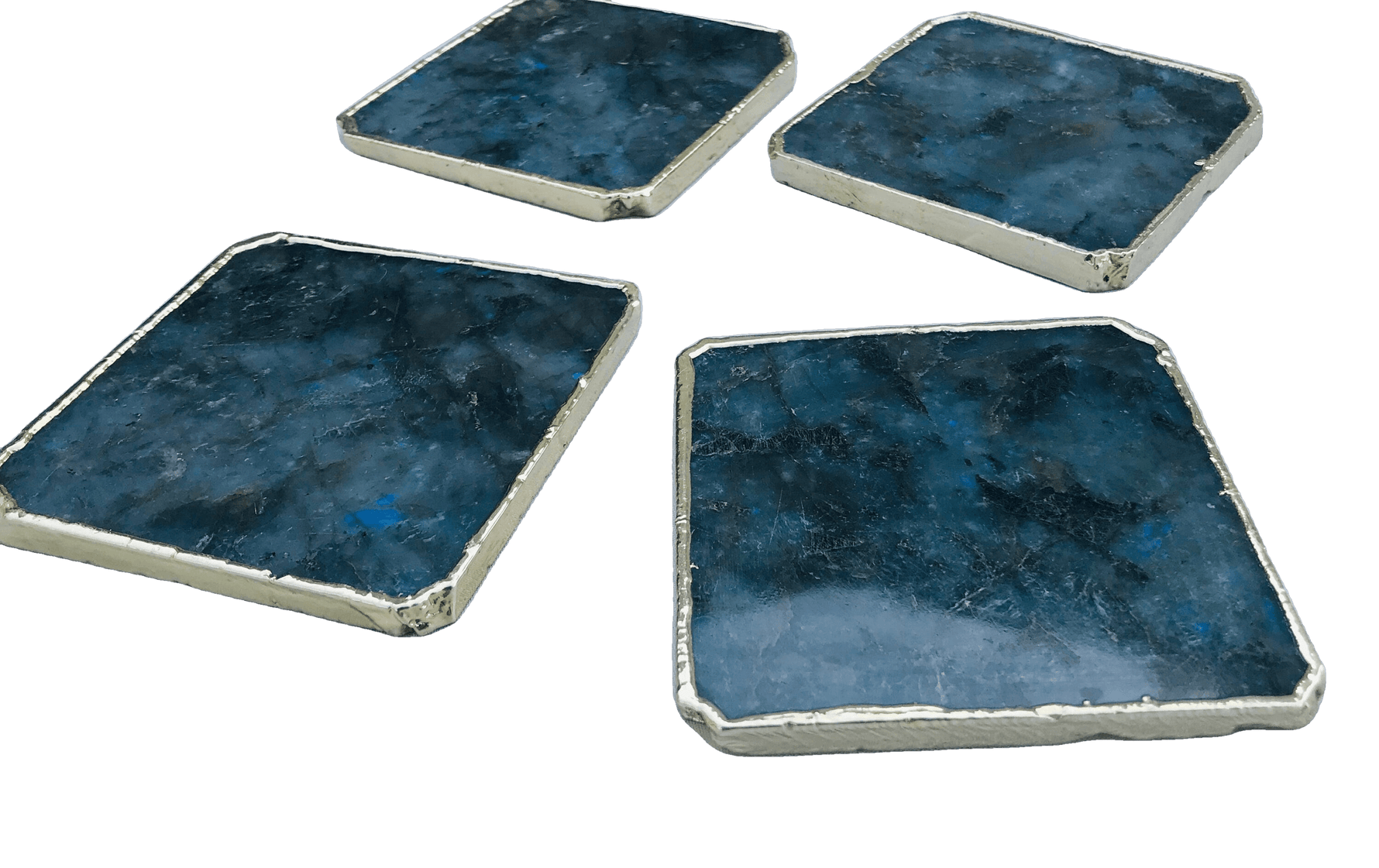 Labradorite Agate Coaster - Set of 4