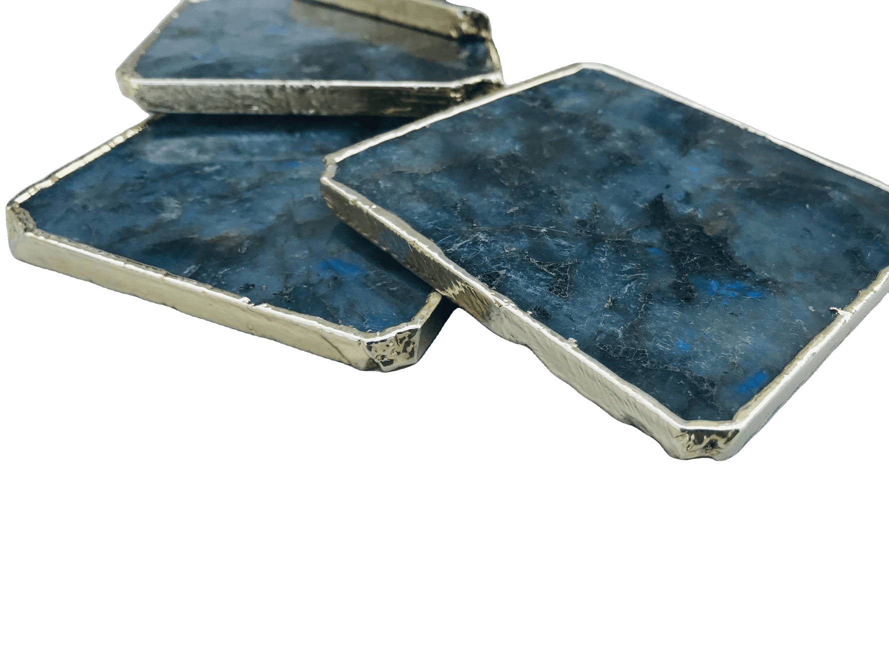 Labradorite Agate Coaster - Set of 4