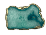 Large Aqua Agate Cheese platter Tray