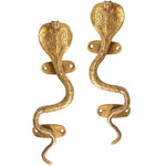 Large Brass Cobra Door Pulls