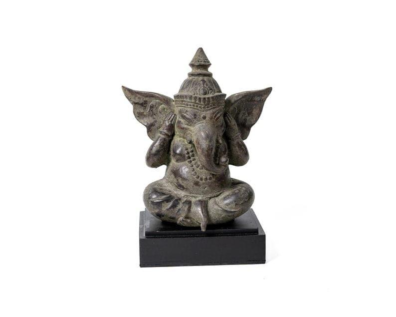 Large Bronze Sitting Ganesh Statue