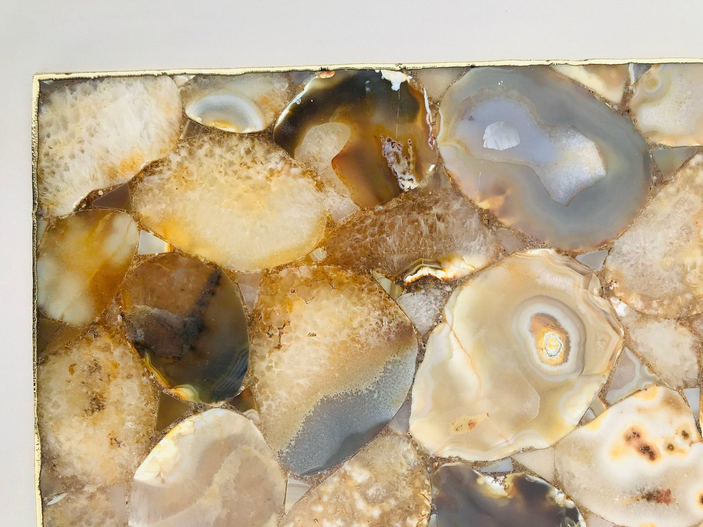 Large Brown Agate Cheese Platter Tray - MAIA HOMES