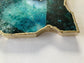 Large Composite Green Agate Cheese Platter Tray - MAIA HOMES