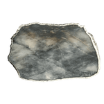 Large Grey Agate Quartz Cheese PlatterTray