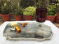 Large Grey Agate Quartz Cheese PlatterTray