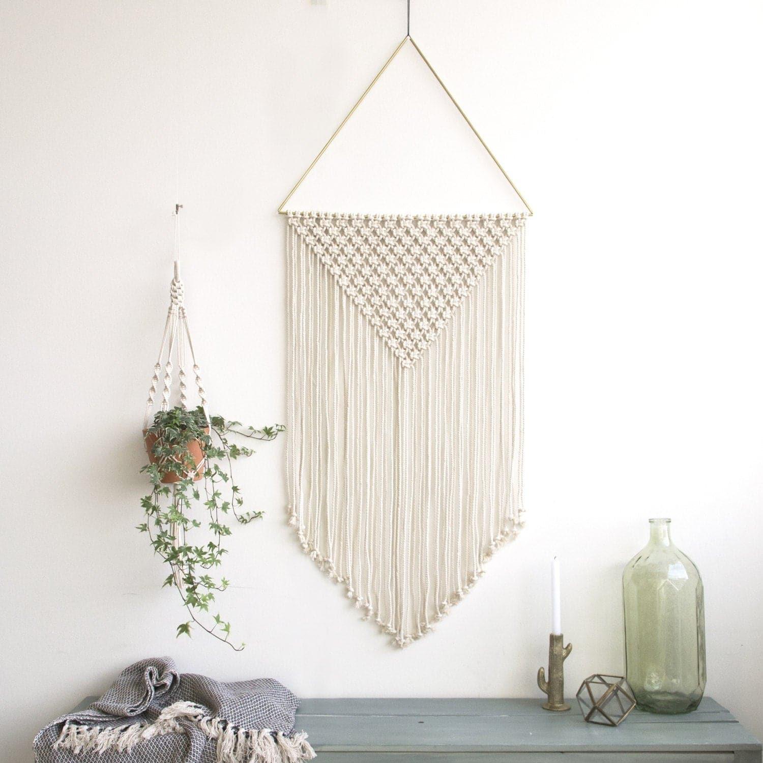 Large Macrame Wall Hanging -"ALET" Default Title