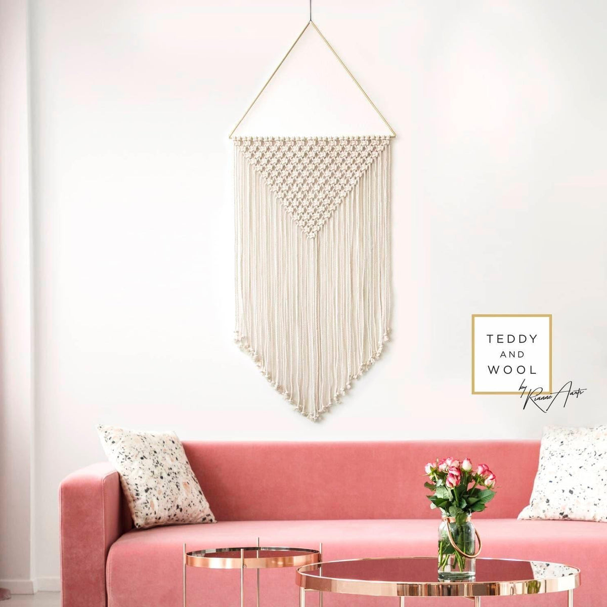 Large Macrame Wall Hanging -"ALET"