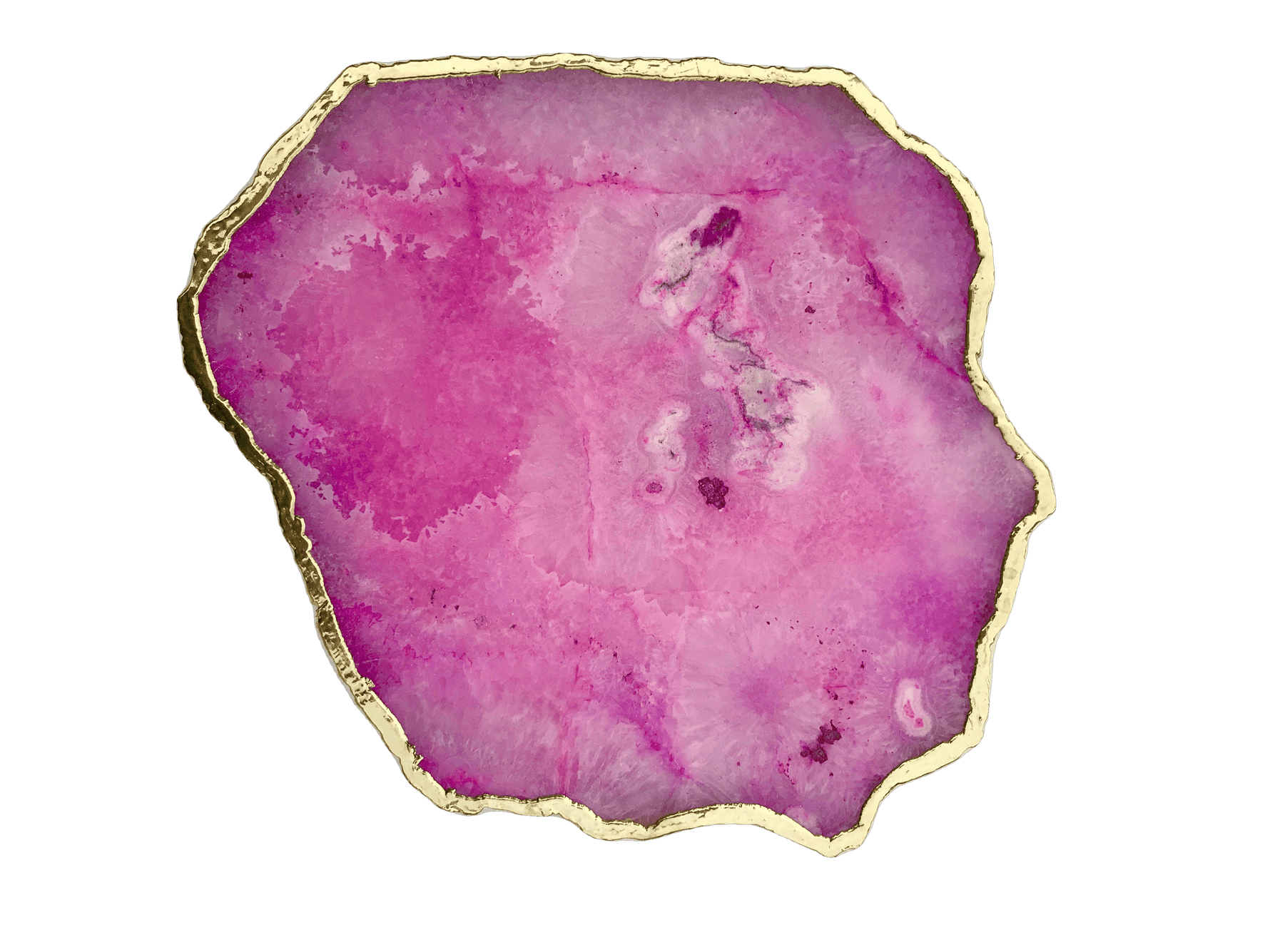 Large Pink Agate Cheese Platter Tray