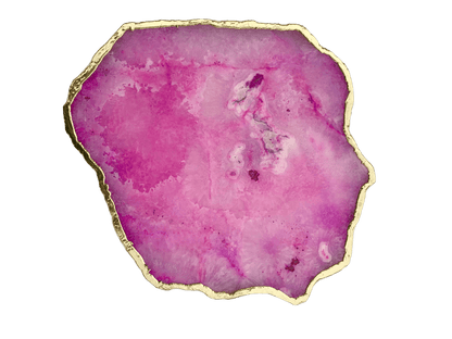 Large Pink Agate Cheese Platter Tray - MAIA HOMES