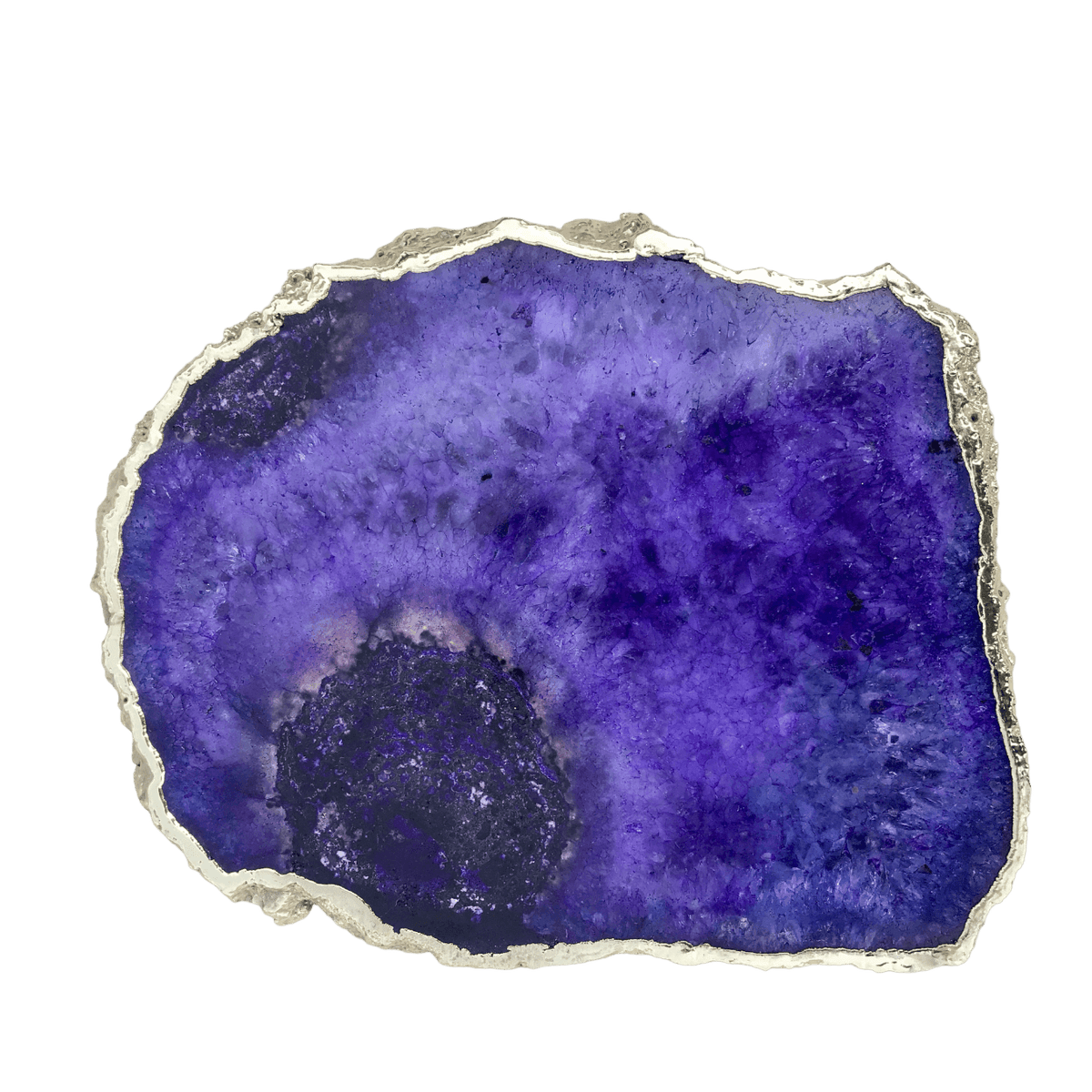 Large Purple Blue Galaxy Agate Cheese Platter Tray