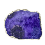 Large Purple Blue Galaxy Agate Cheese Platter Tray