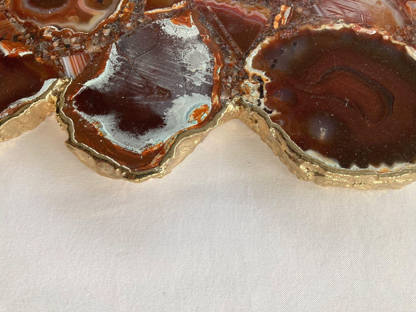 Large Red Agate Cheese Platter Tray - MAIA HOMES