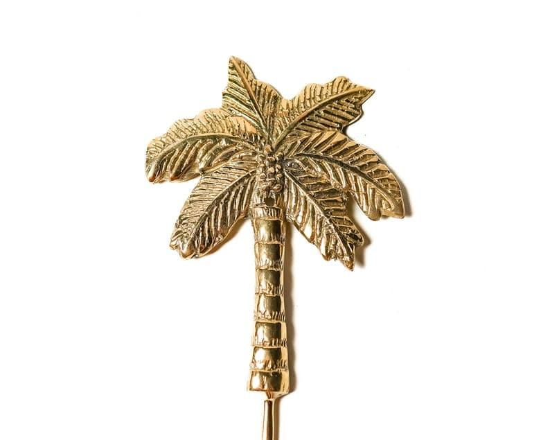 Large Solid Brass Coconut Tree Wall Hanging Hook