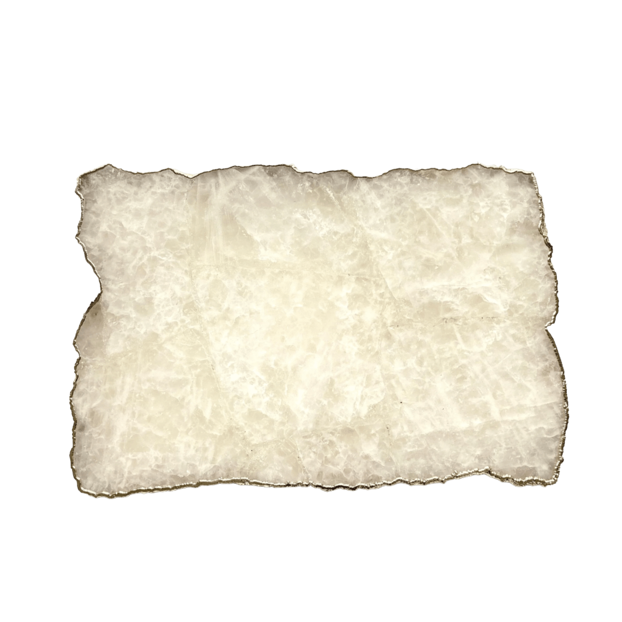 Large White Agate Cheese Platter Tray - MAIA HOMES