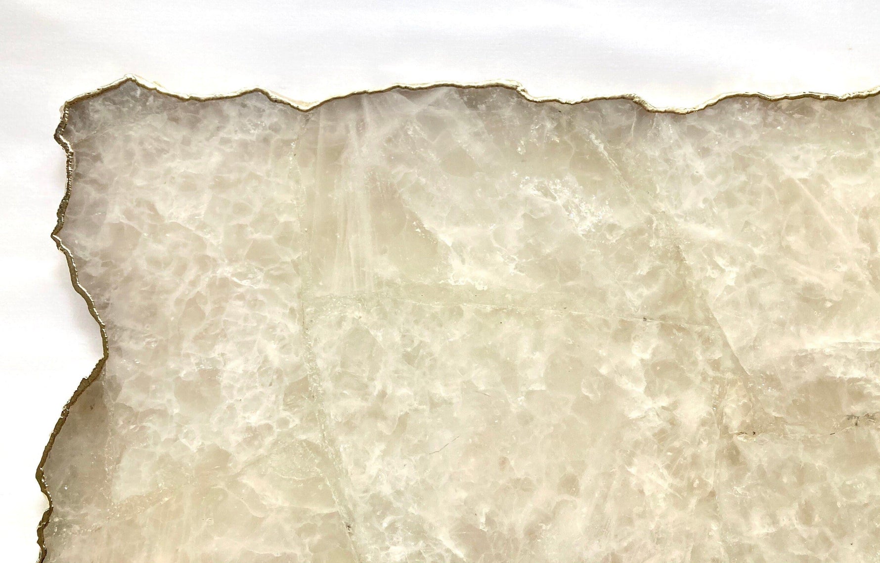 Large White Agate Cheese Platter Tray