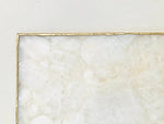 Large White Crystal Agate Cheese Platter Tray