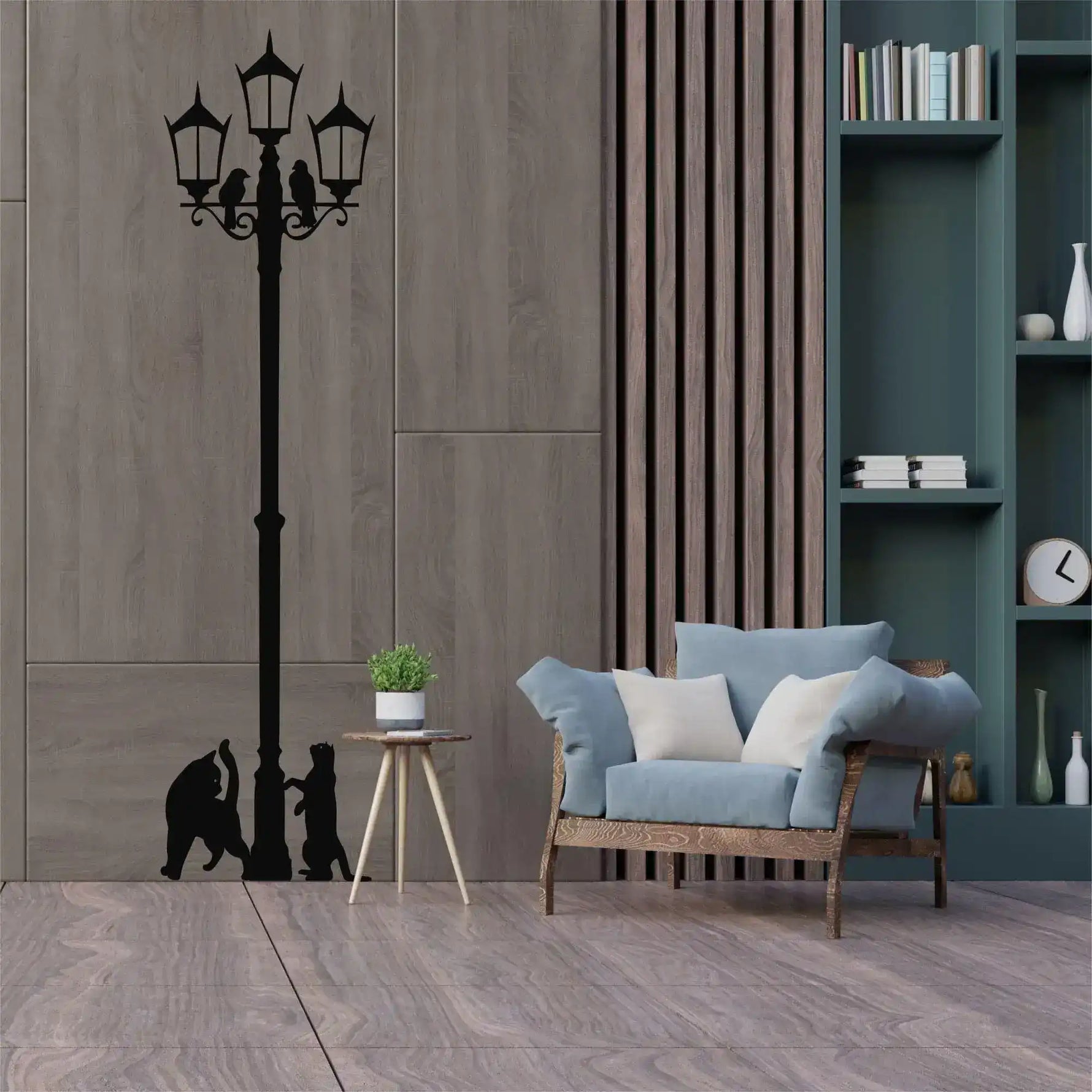 Laterne Street Lamp Metal Wall Hanging Decor