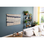 Laura Macrame wall hanging - Abstract Wall Art - Blue and White