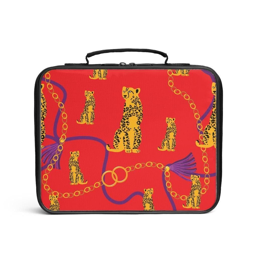 Leopard and Gold Chain Lunch Box