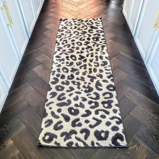 Leopard Print Rug Runner - MAIA HOMES