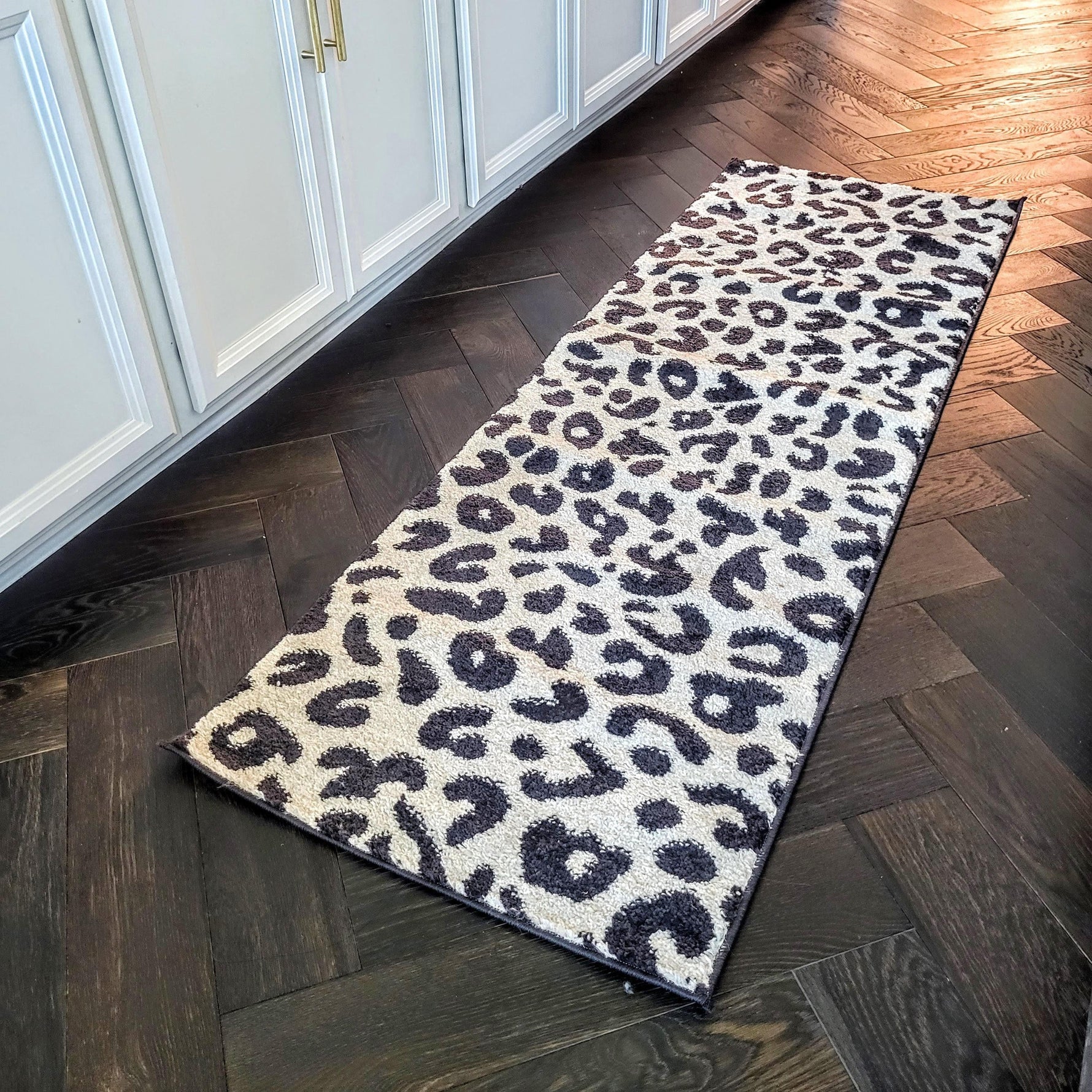 Leopard Print Rug Runner