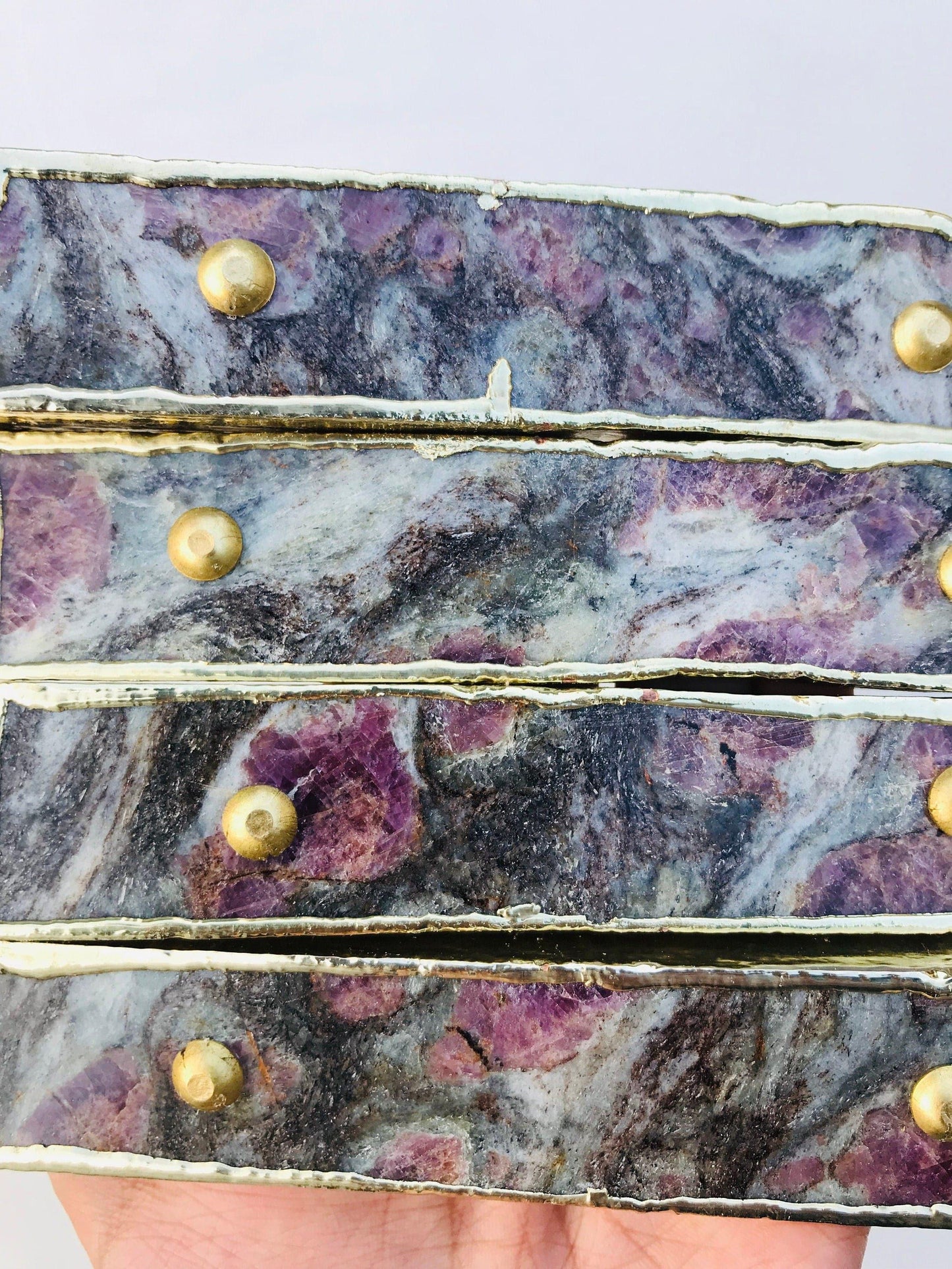 Lepidolite Agate Cabinet Door Pull Handle - Set of 4 - MAIA HOMES