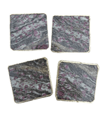 Lepidolite Agate Coaster Set of 4 One Size