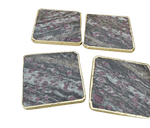 Lepidolite Agate Coaster Set of 4