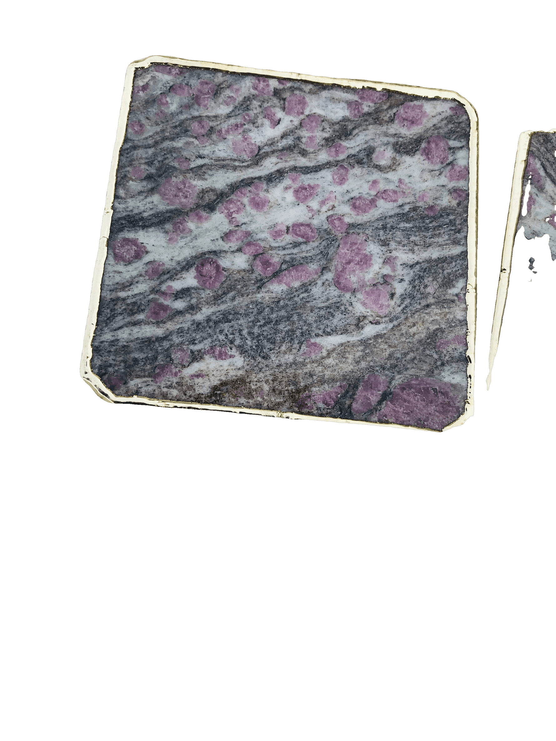 Lepidolite Agate Coaster Set of 4