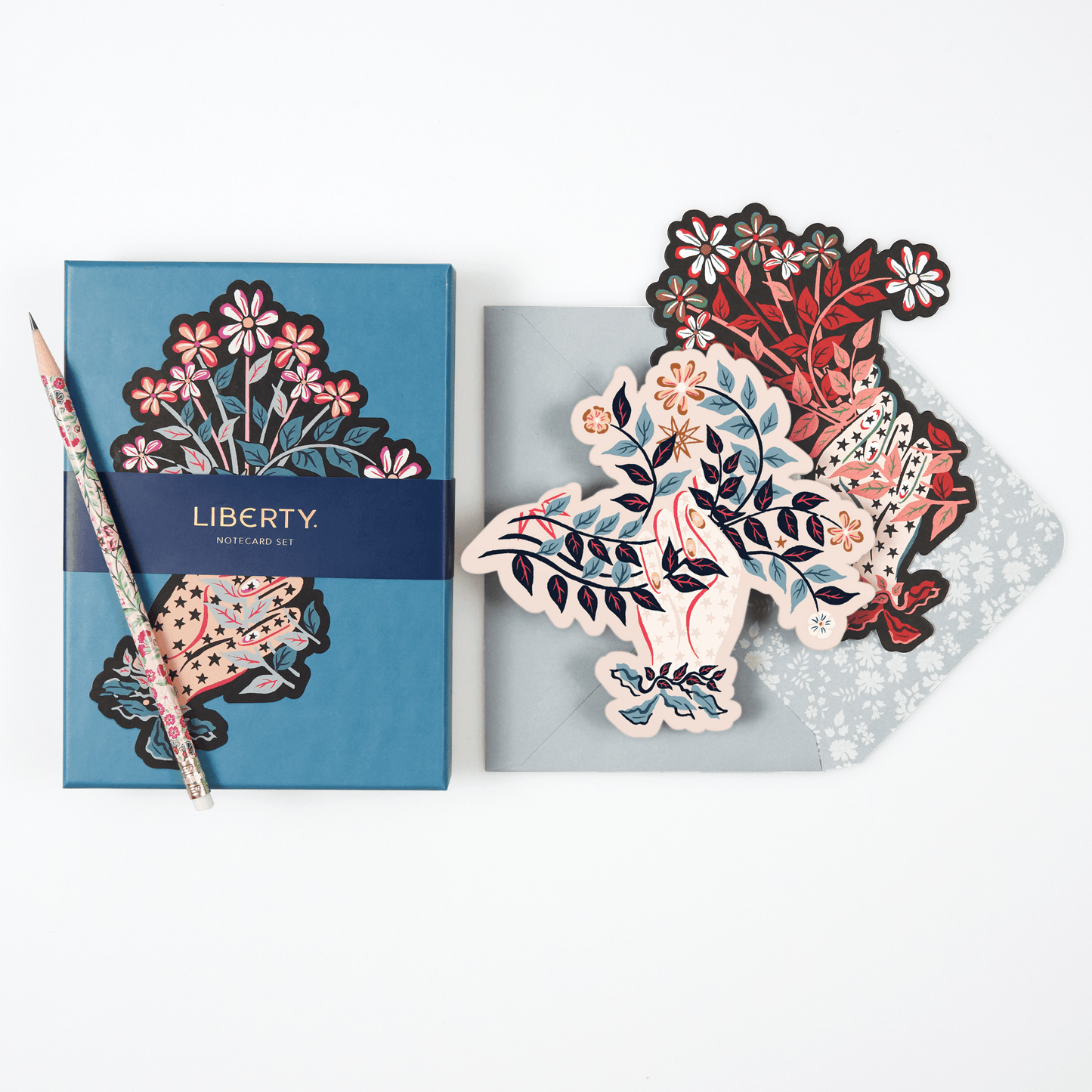 Liberty Ianthe Hand Shaped Notecard Set