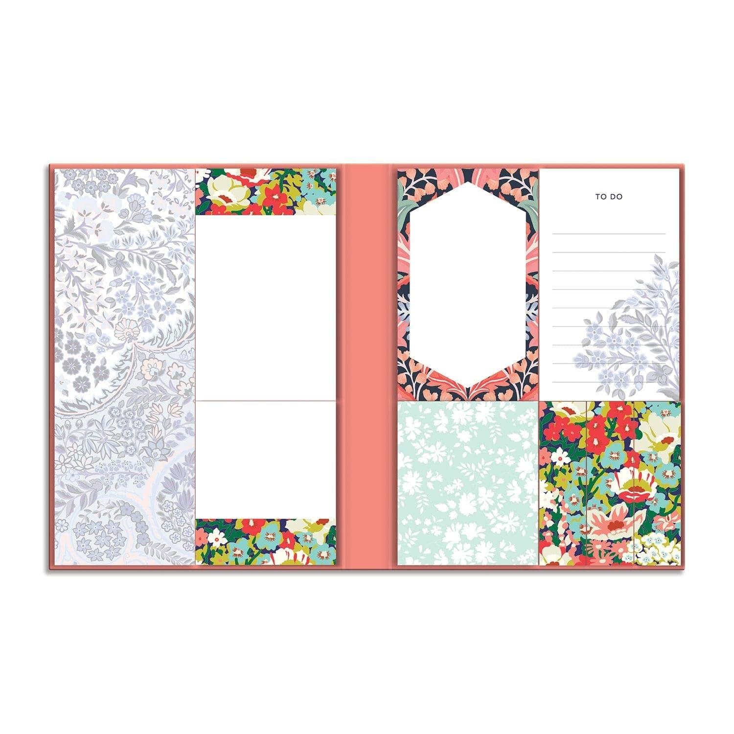 Liberty London Floral Sticky Notes Hard Cover Book