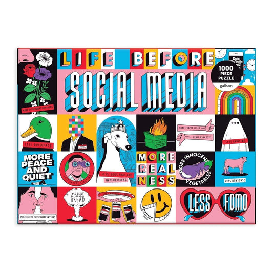 Life Before Social Media 1000 Piece Jigsaw Puzzle - MAIA HOMES