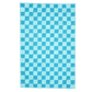 Light Blue Checker Jute Rug - MAIA HOMES