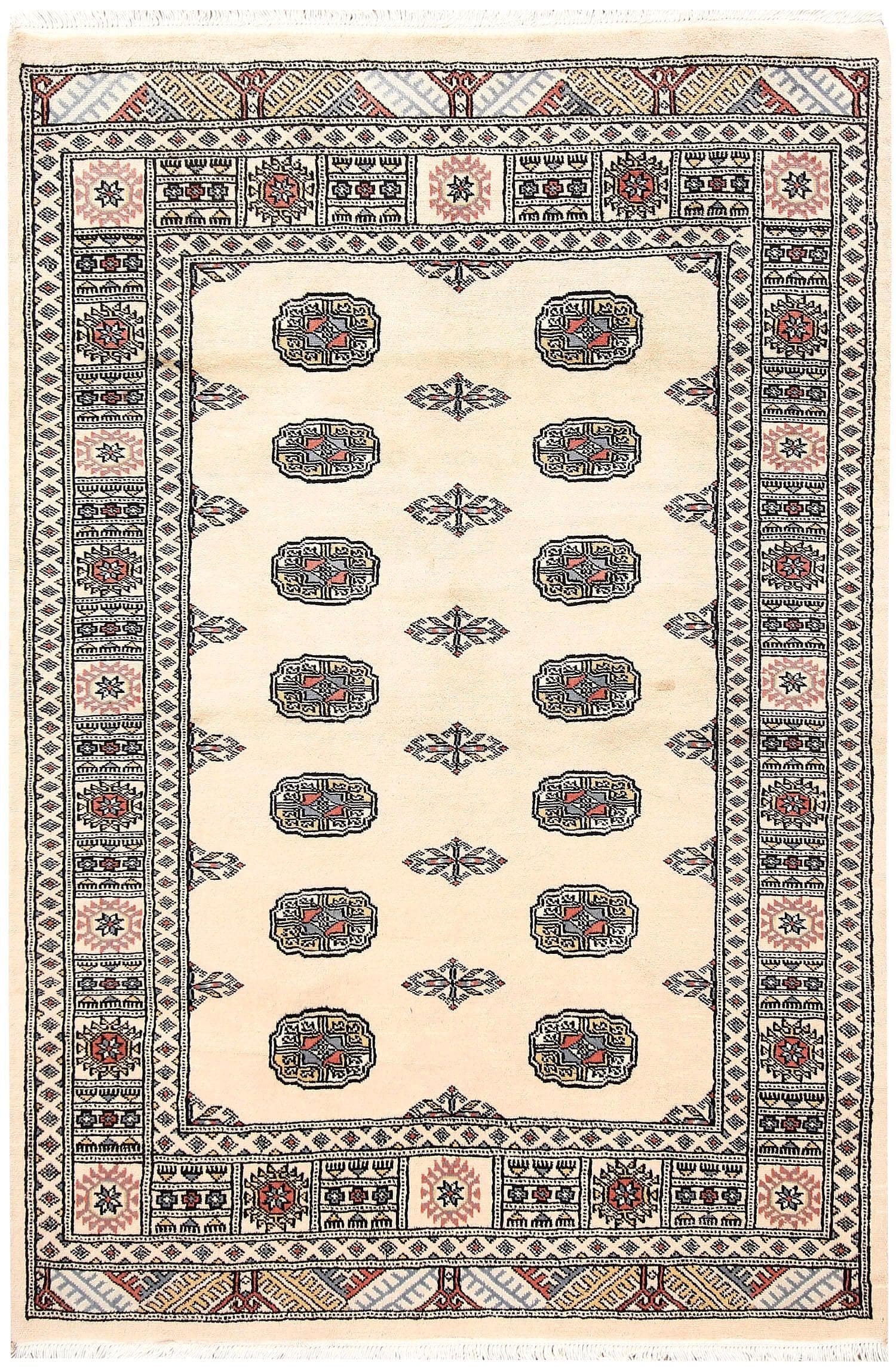 Light Cream Anirudha Hand Knotted Area Rug