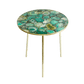 Light Green Agate Round Accent Table - MAIA HOMES