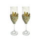 Light Green Quartz Champagne Glass - Set of 2