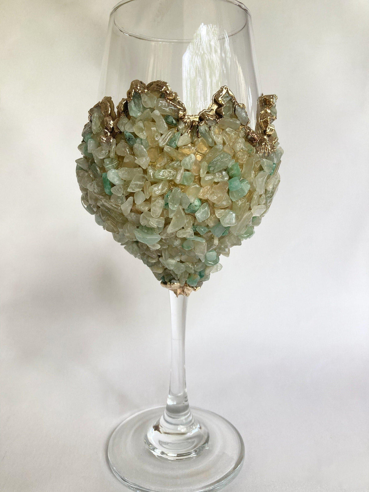 Light Green Quartz Wine Glass - Set of 2